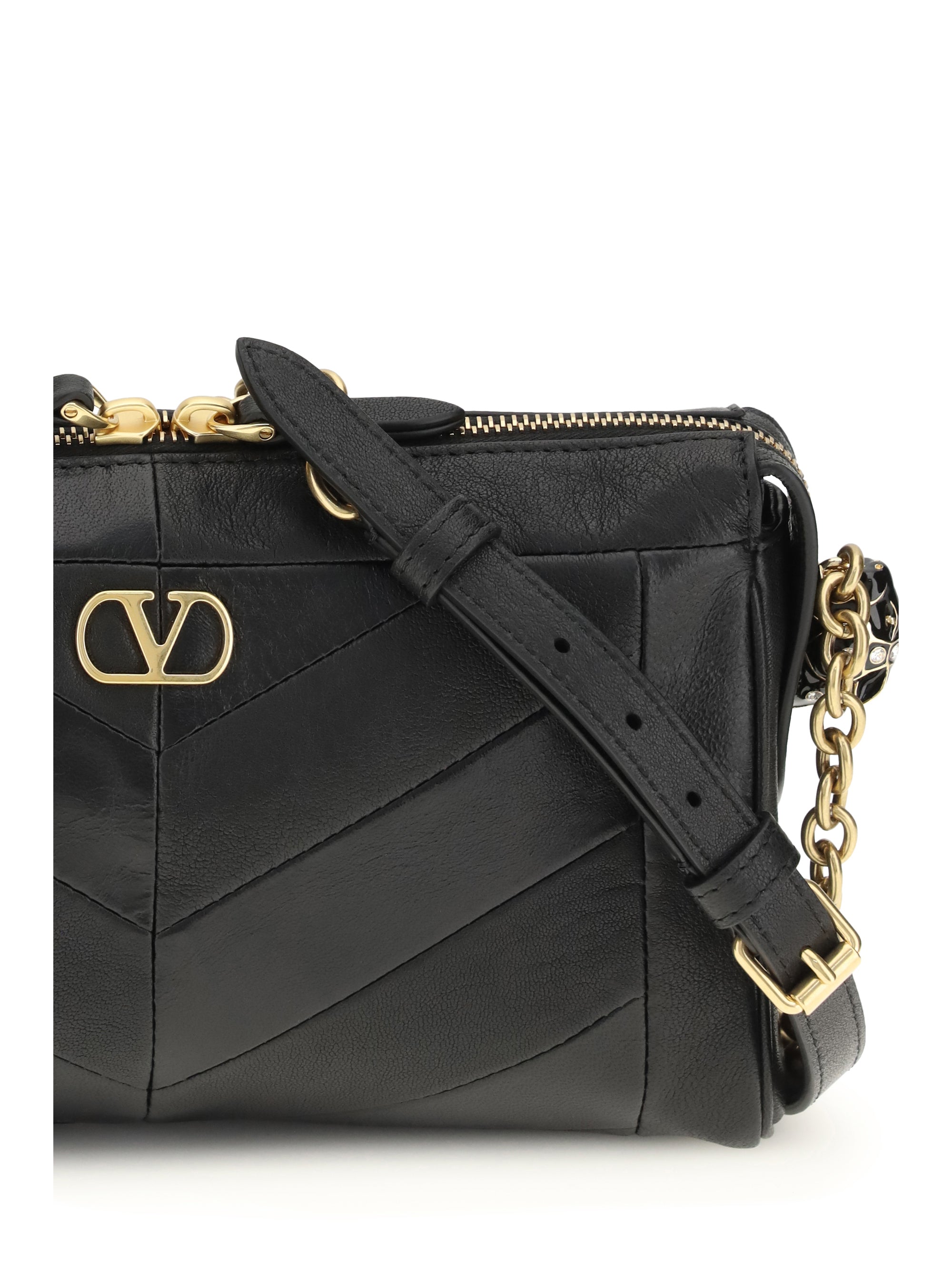 small panthea chevron nappa shoulder bag