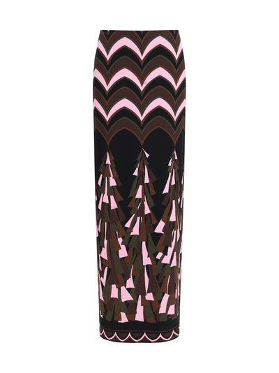 fitted long skirt