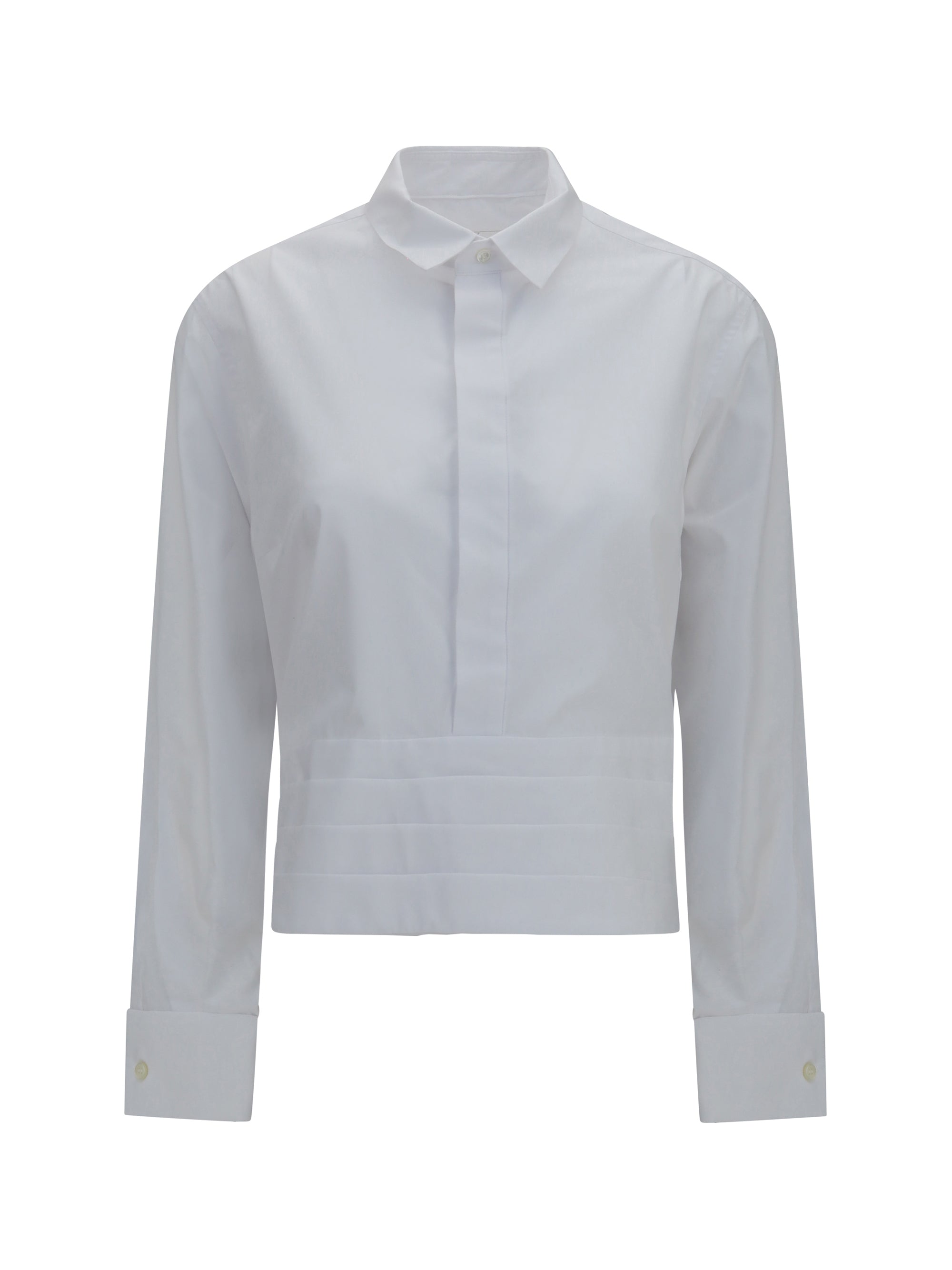 cotton poplin shirt with belt