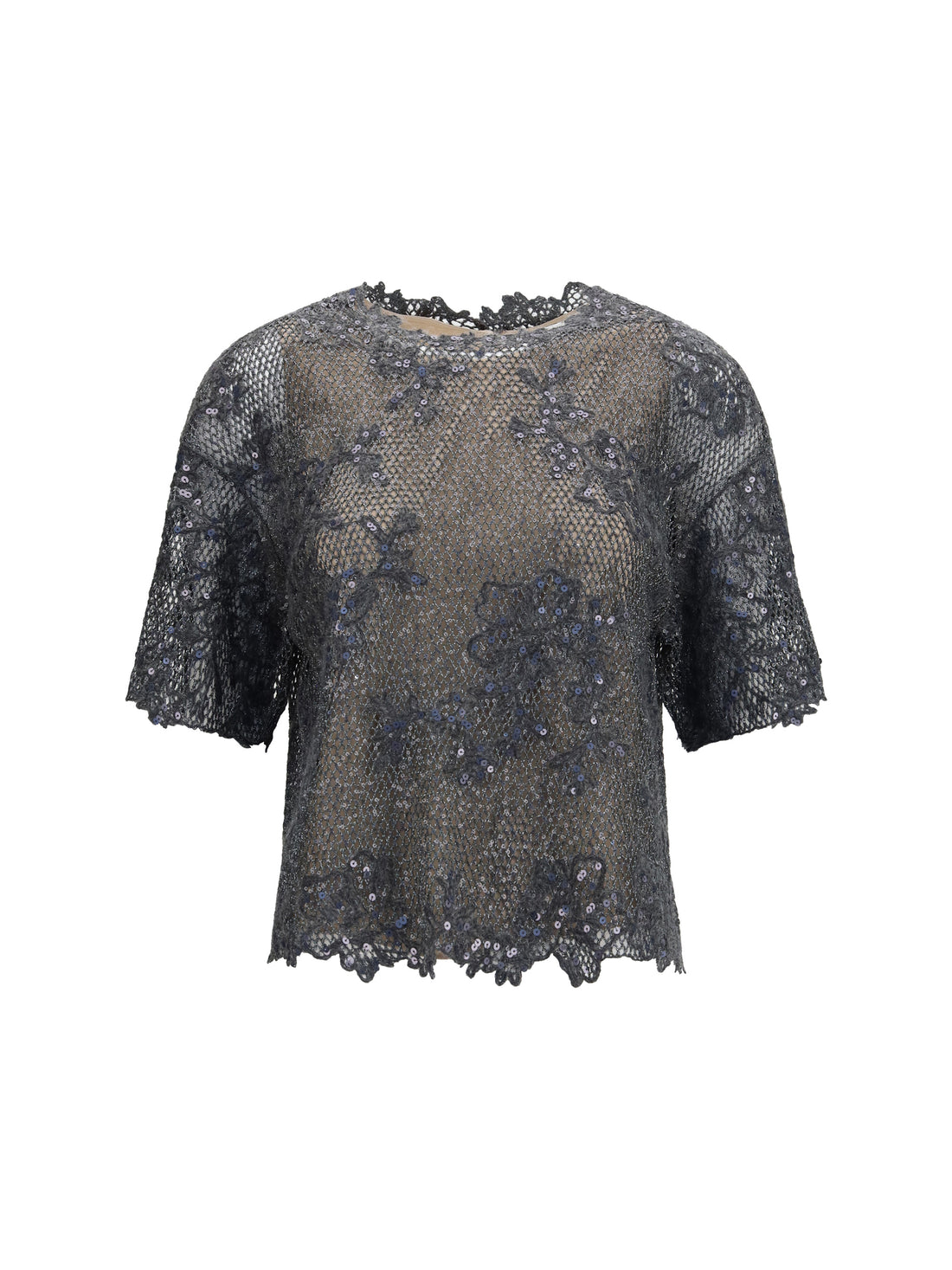 BRUNELLO CUCINELLI L sequined crewneck top