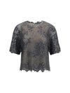sequined crewneck top