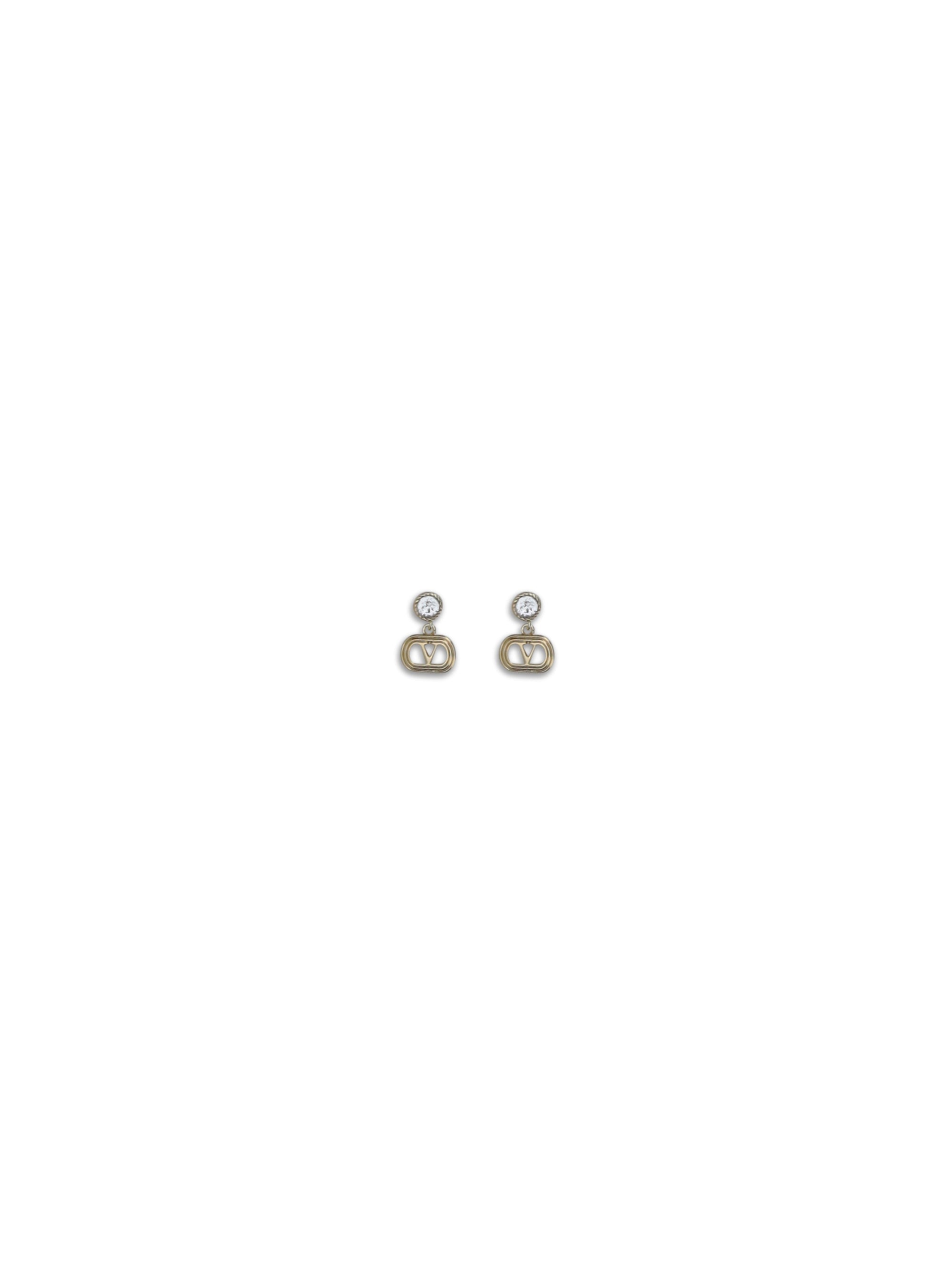 ovalette earrings in metal and swarovski® crystals