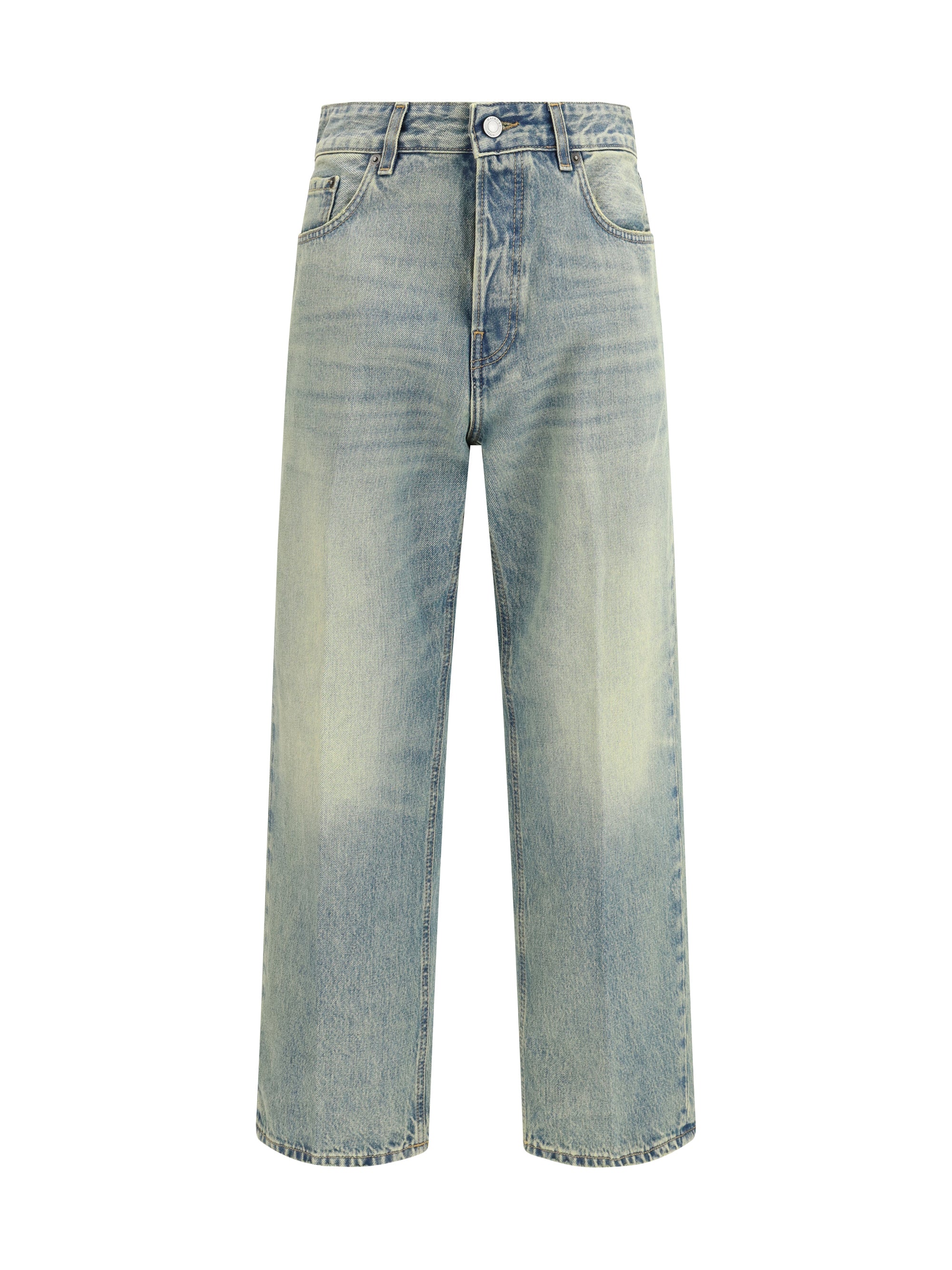 straight-leg jeans
