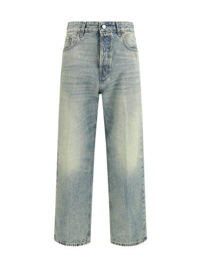 straight-leg jeans