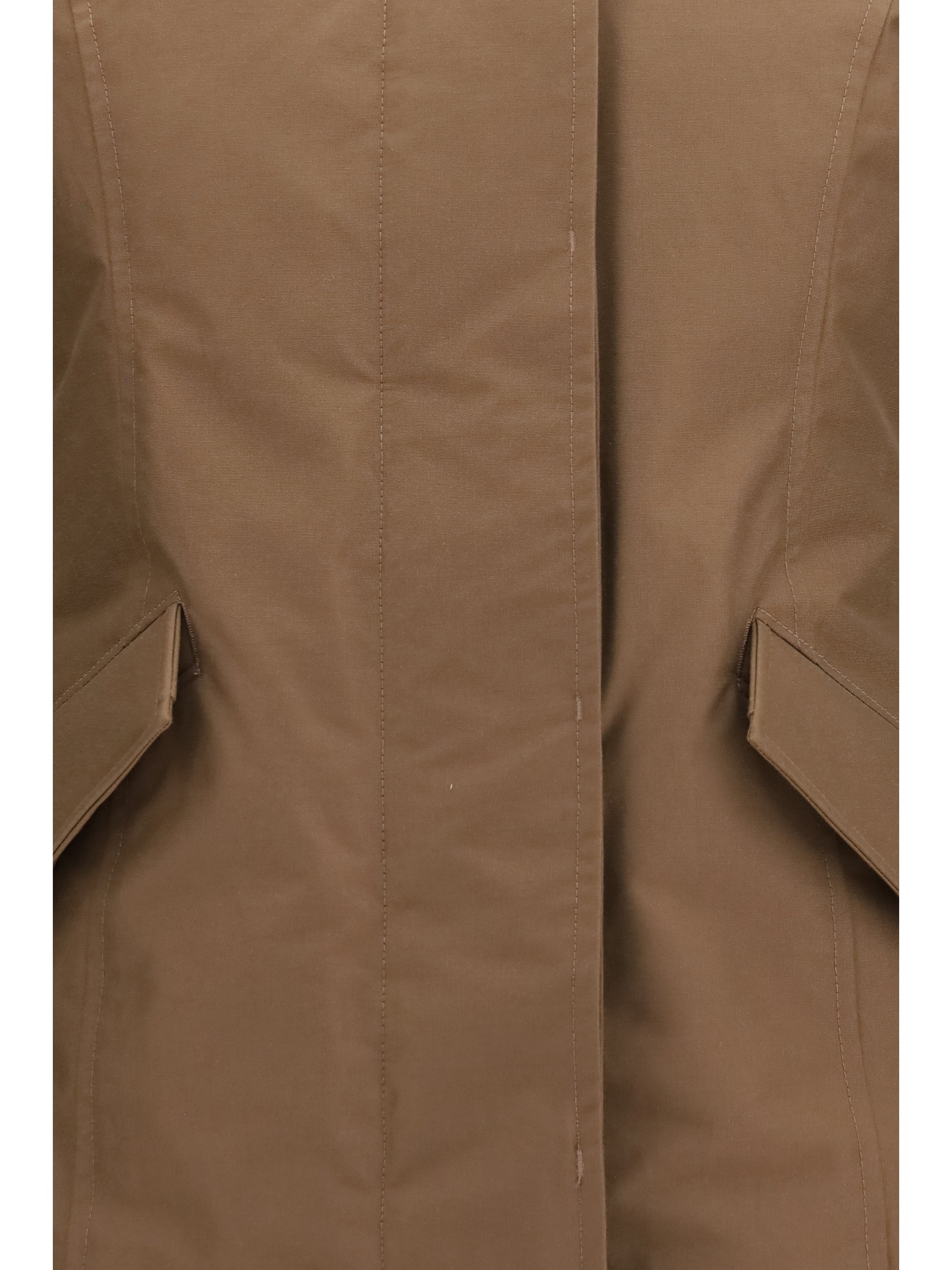hooded padded arctic parka