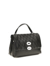 postina tramè leather top handle bag