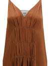 v-neck long dress
