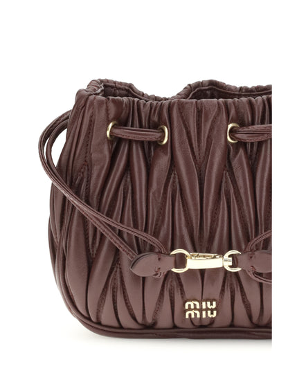 MIU MIU OS matelassé nappa leather pouch