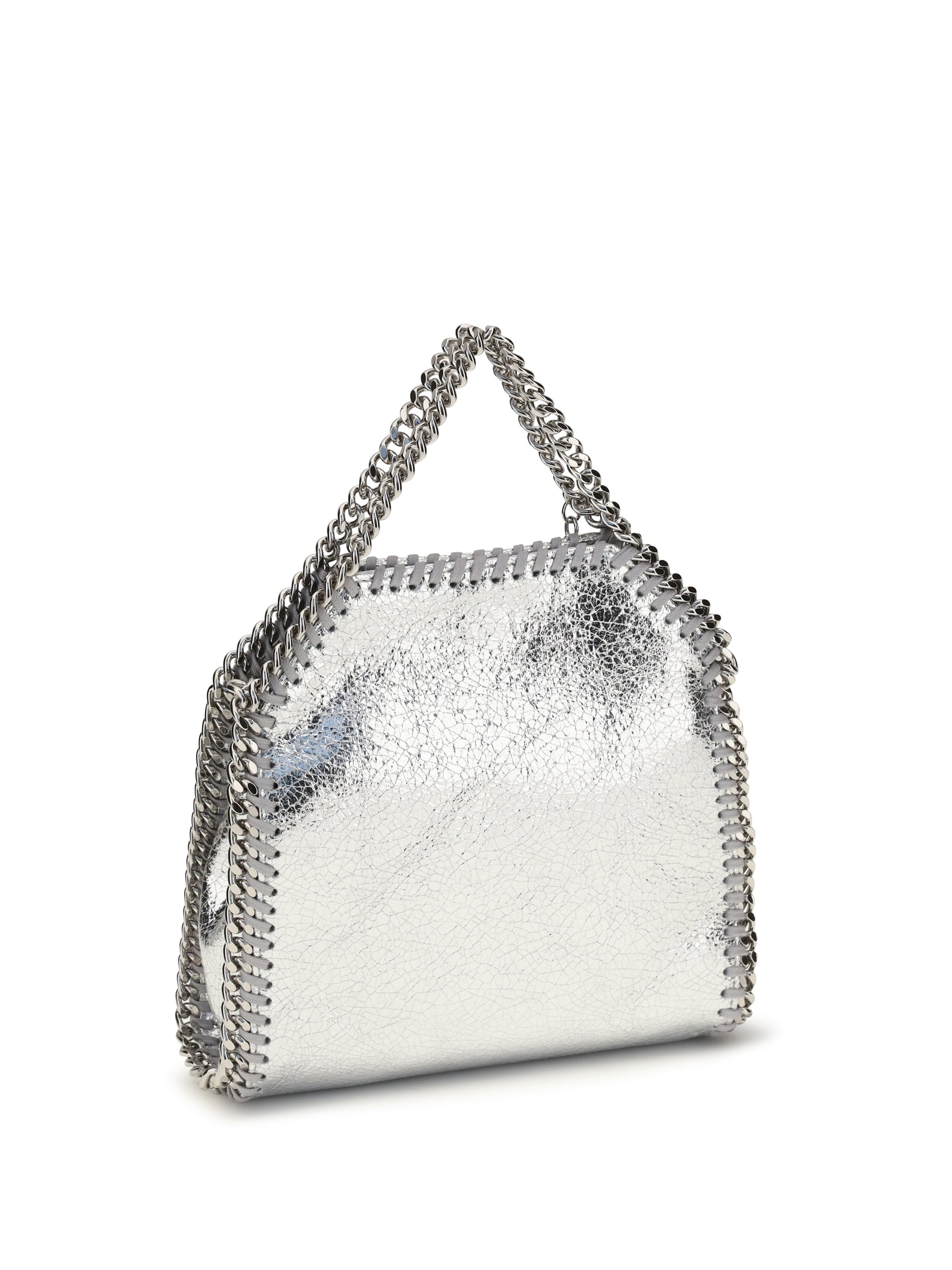 metallic falabella handbag