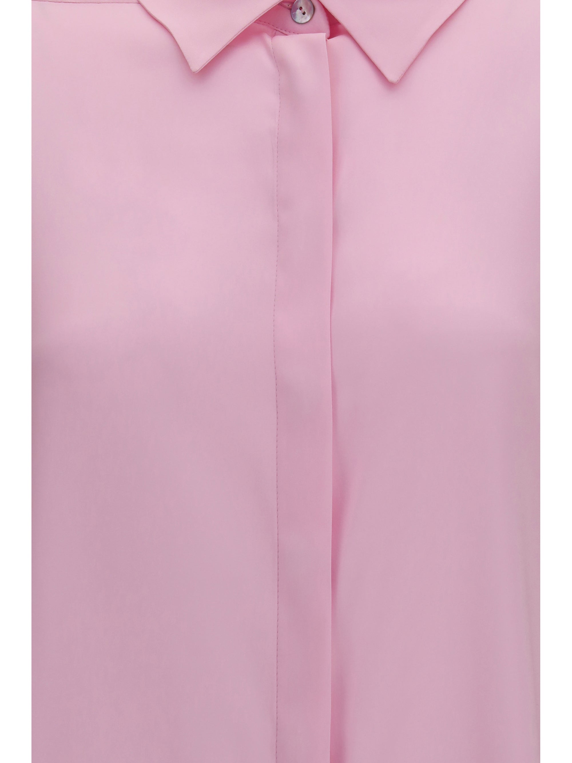 silk shirt with back gathering