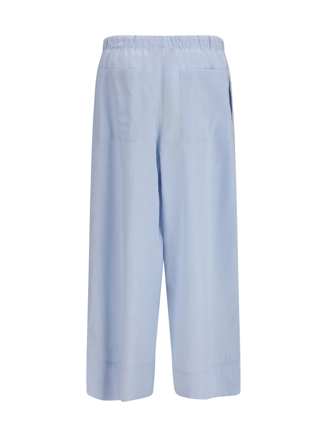 TOTEME 34 cotton and linen blend palazzo pants