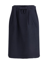 PRADA 40 chevron wool midi skirt