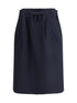 PRADA 40 chevron wool midi skirt
