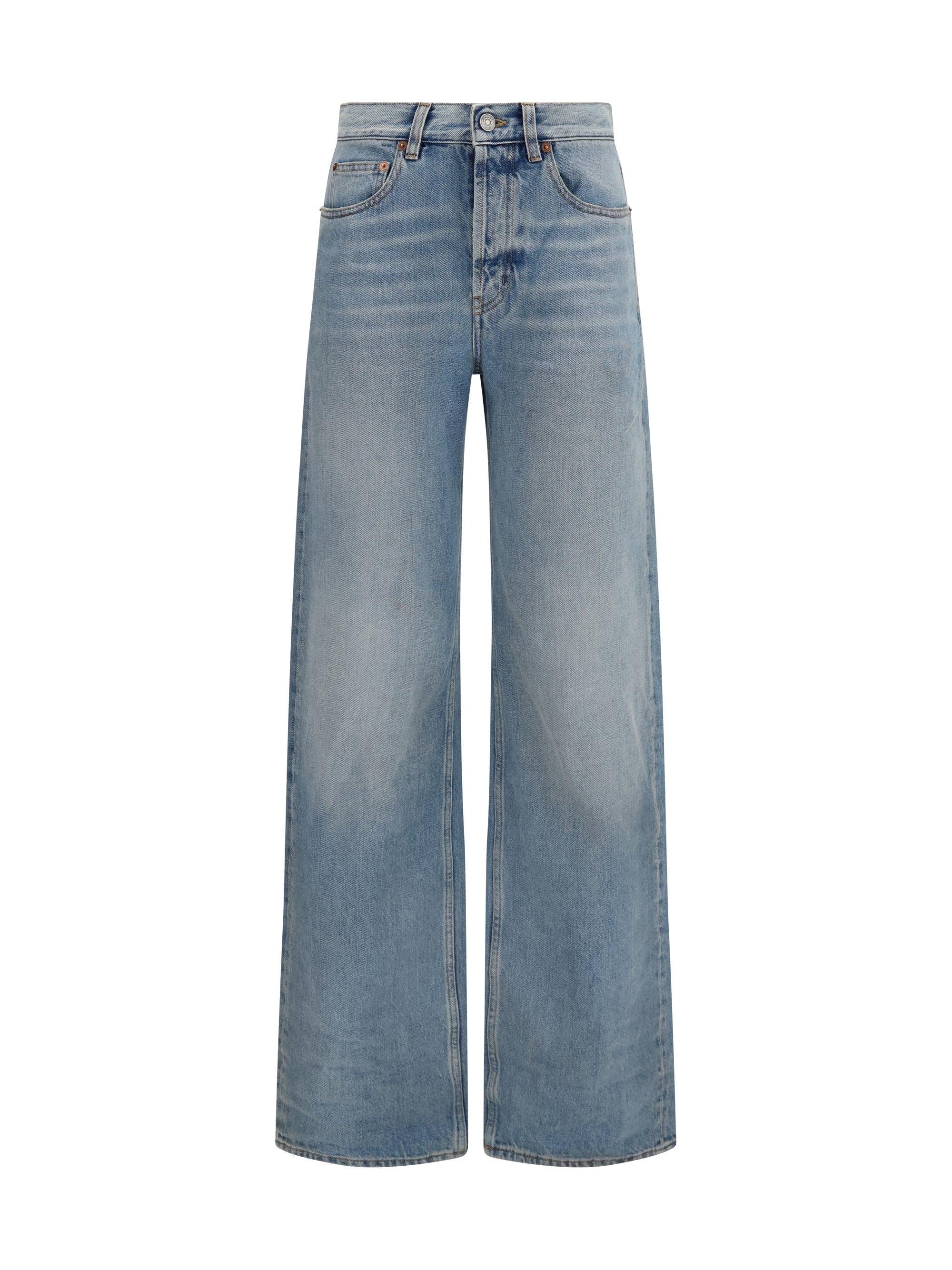 90's high-waisted wide-leg jeans