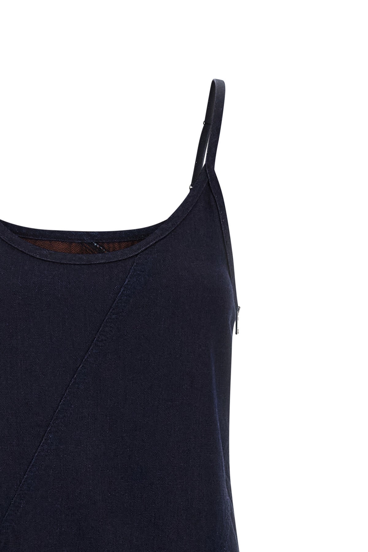 twisted workwear cotton denim dress