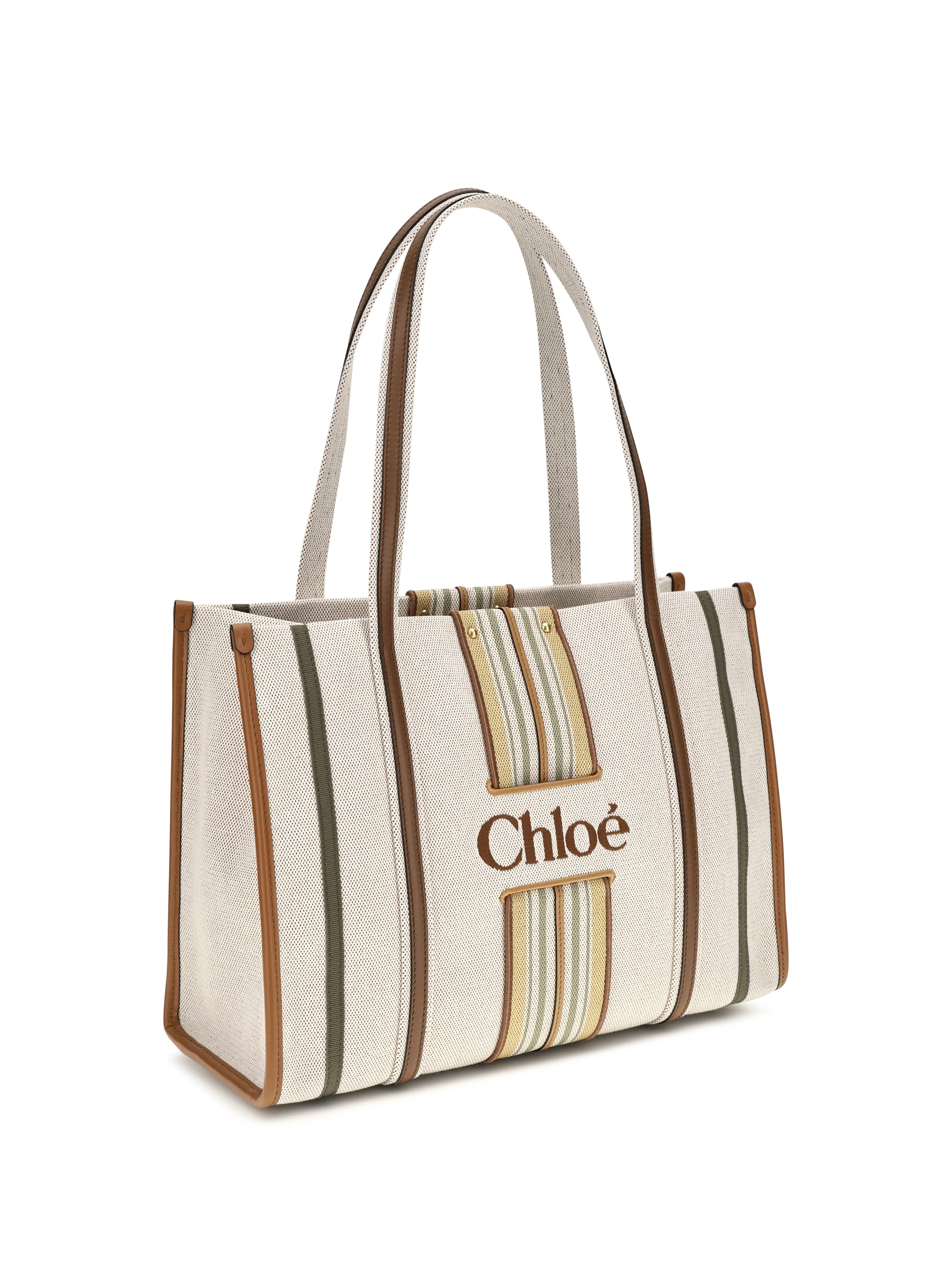 woody loop canvas tote bag