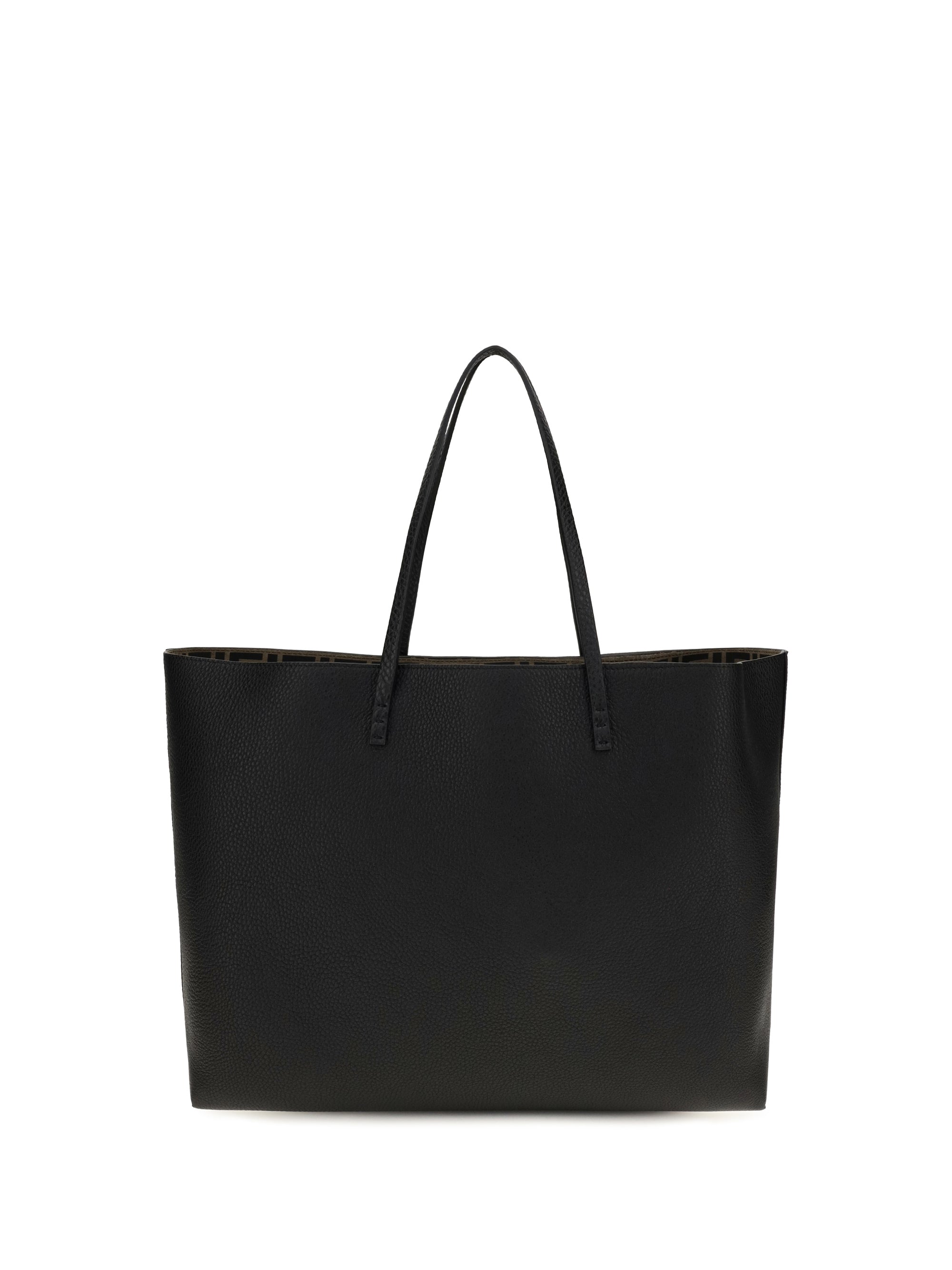 medium roll roman leather shopping bag