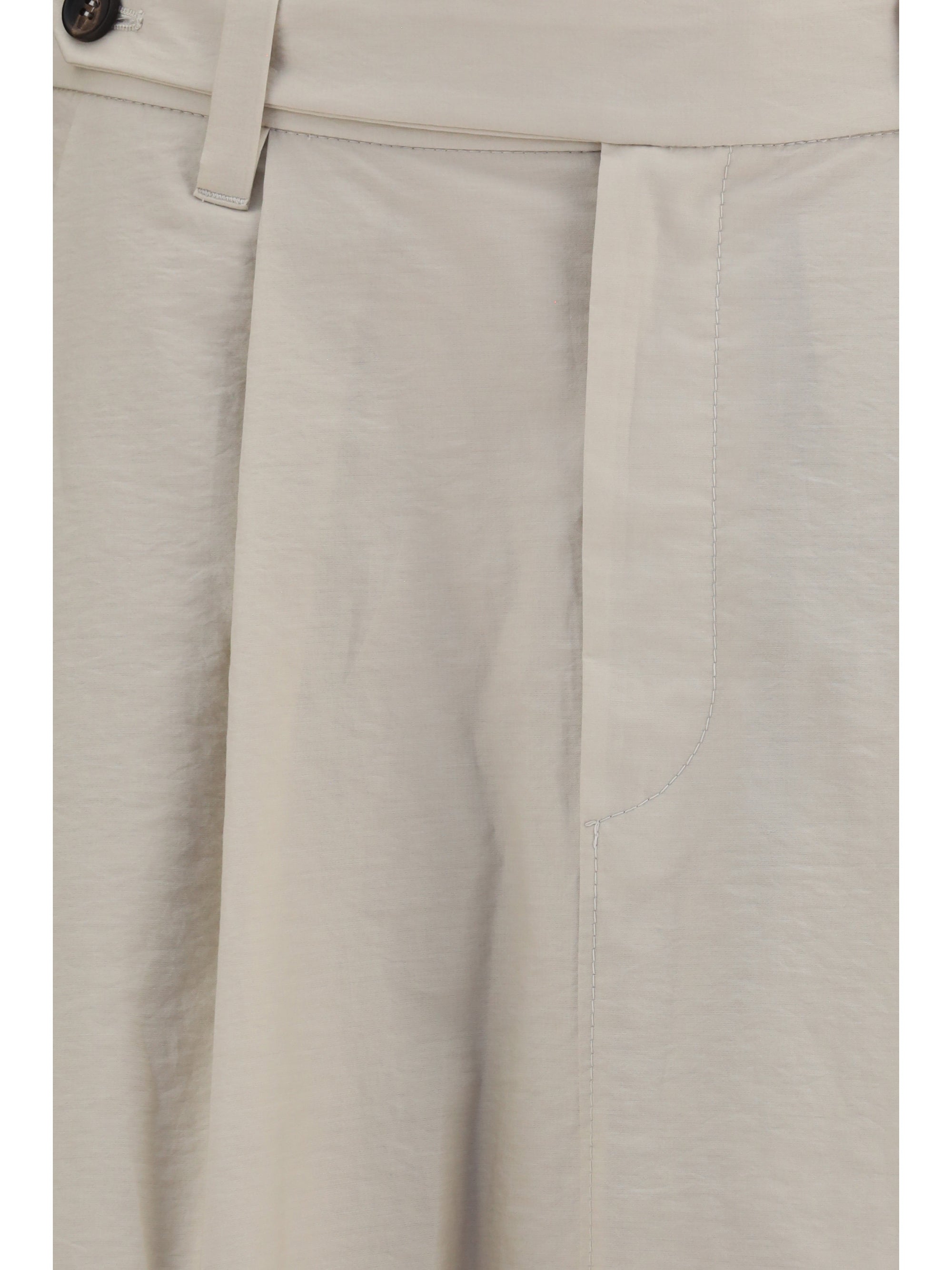cotton poplin skirt with monili detail