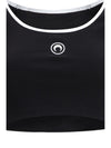 moon logo bicolor jersey roundneck t-shirt