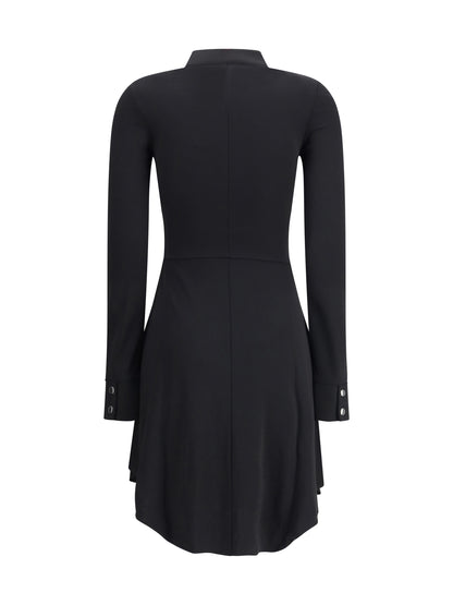 COURRÈGES 38 zippered jersey biker dress