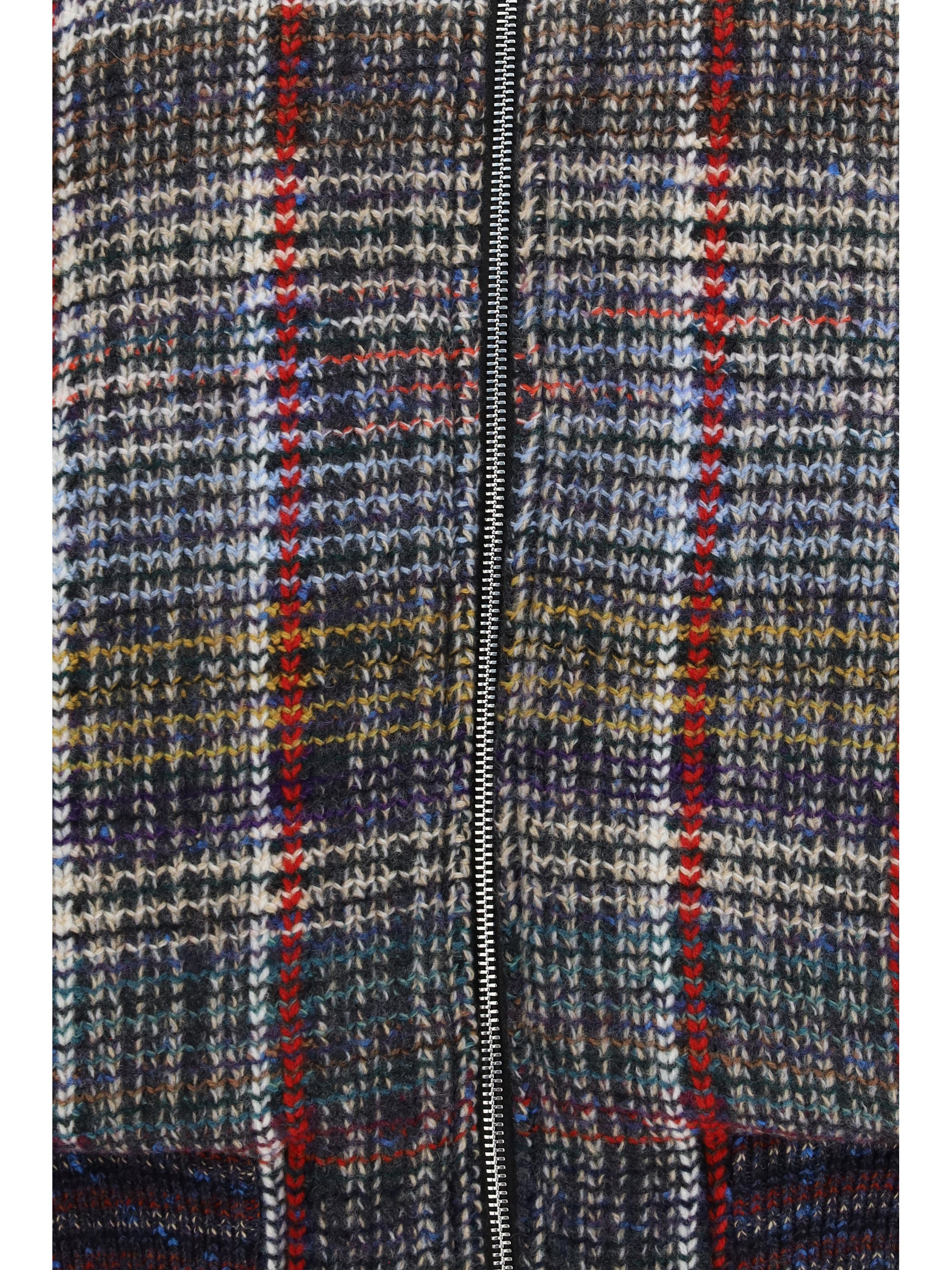 caperdoni check wool bomber