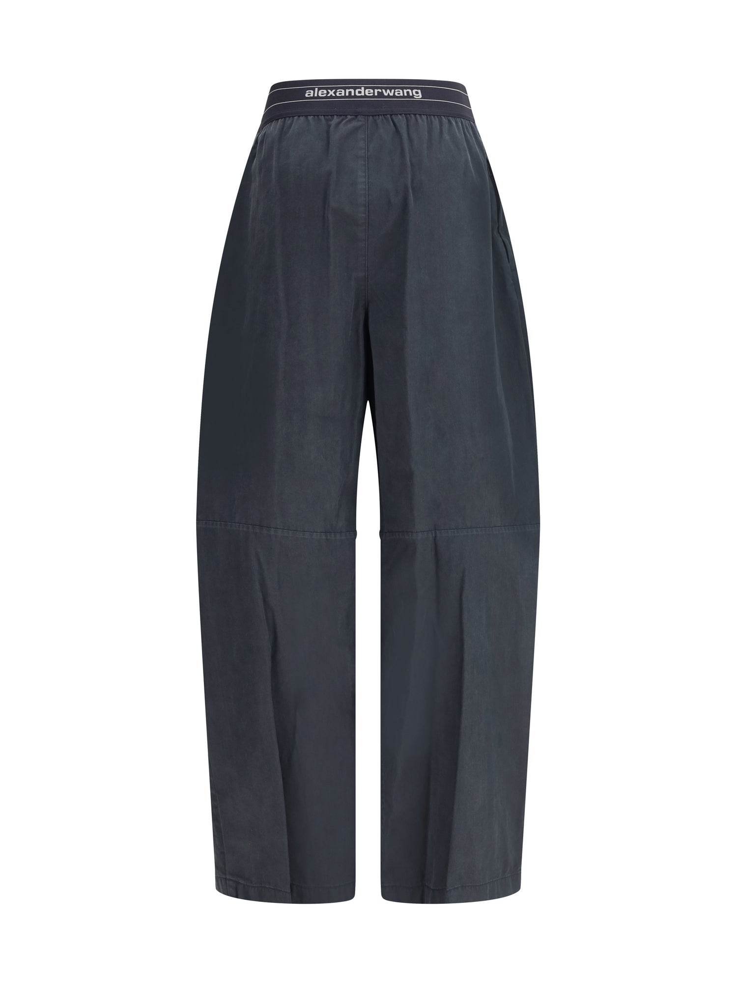 ALEXANDER WANG S trousers with elastic waistband and contrasting jacquard logo