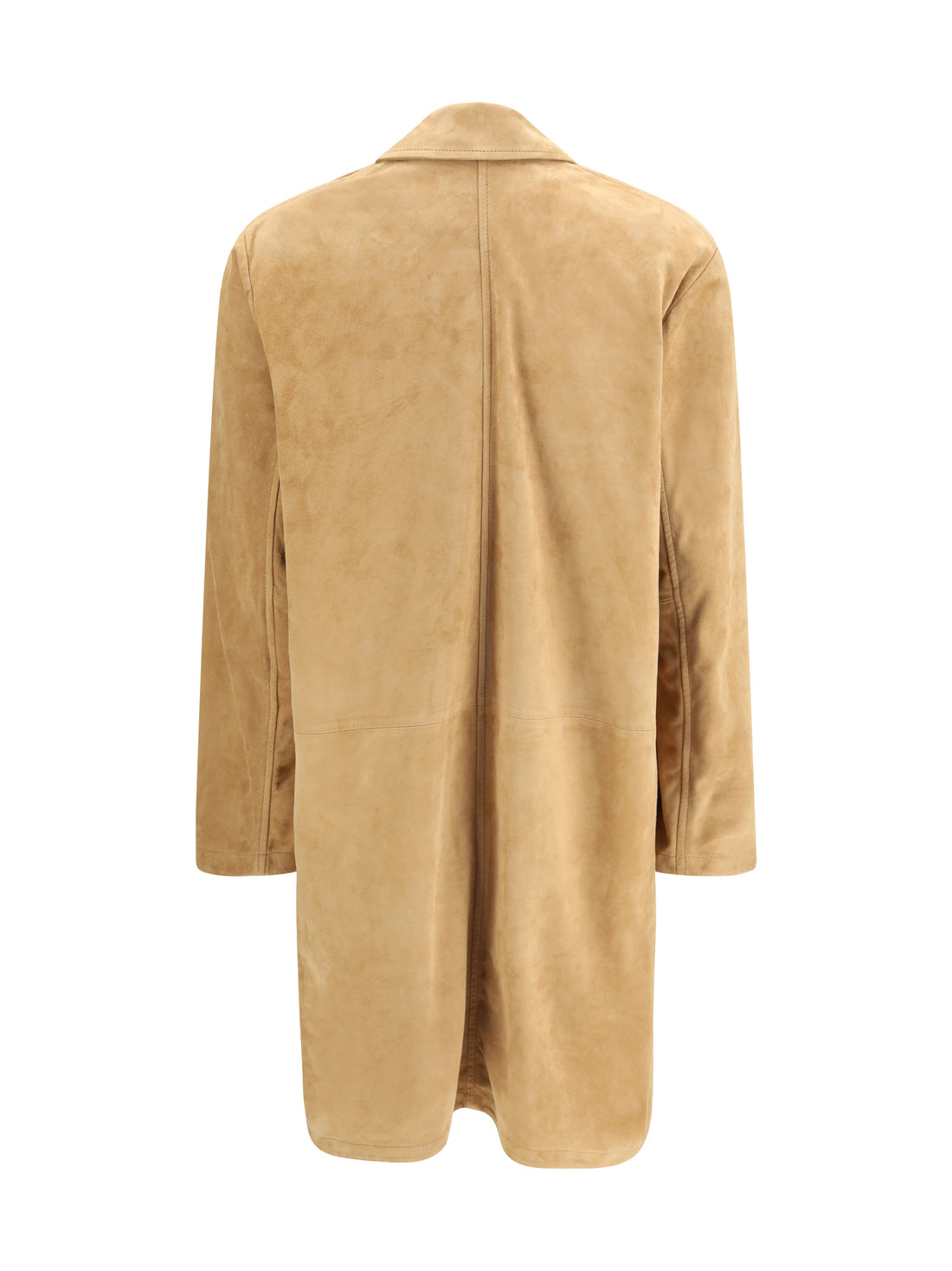 SWORD 6.6.44 42 long goat suede leather coat