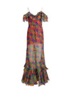 long silk dress