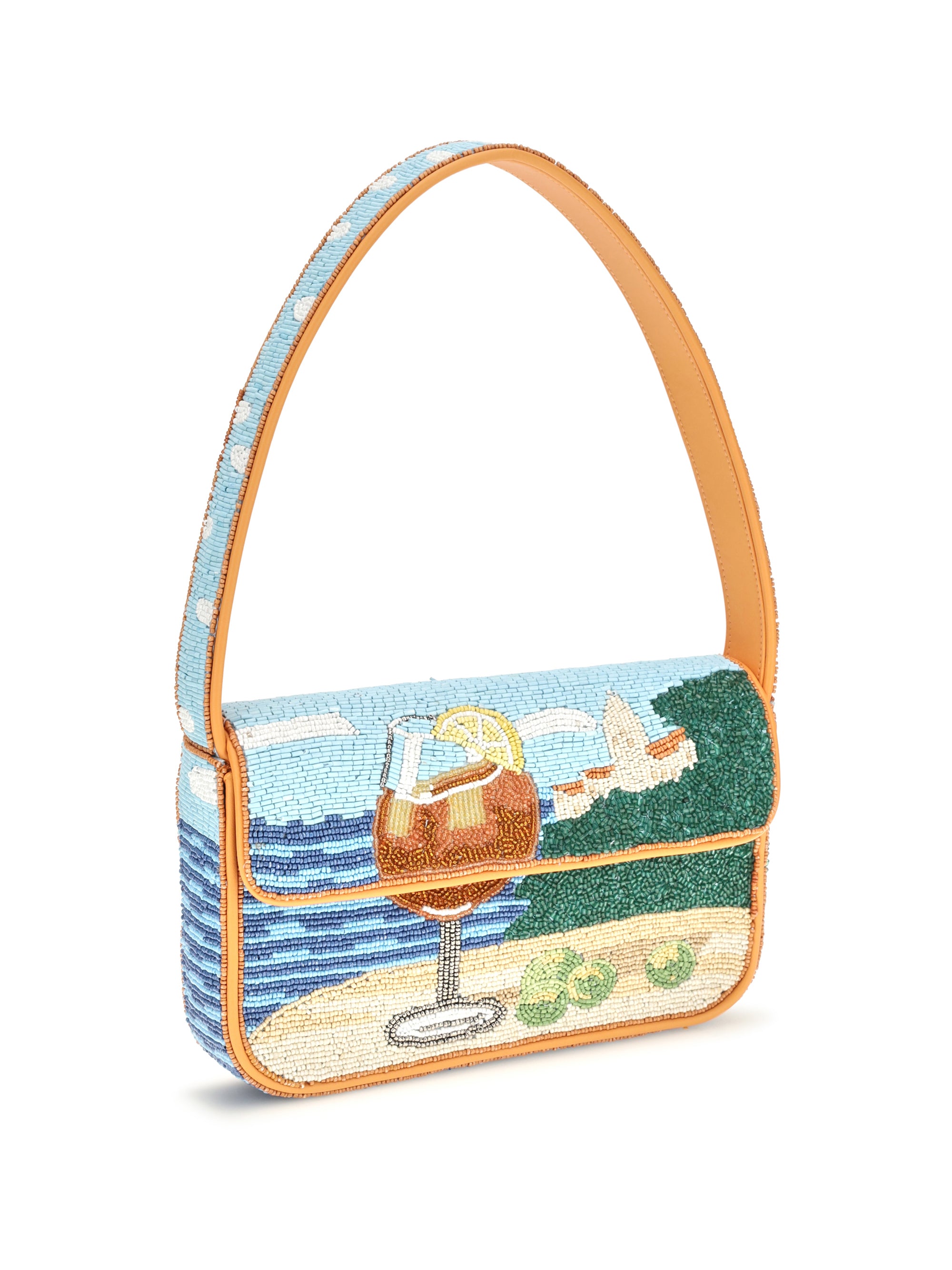 tommy beaded shoulder bag