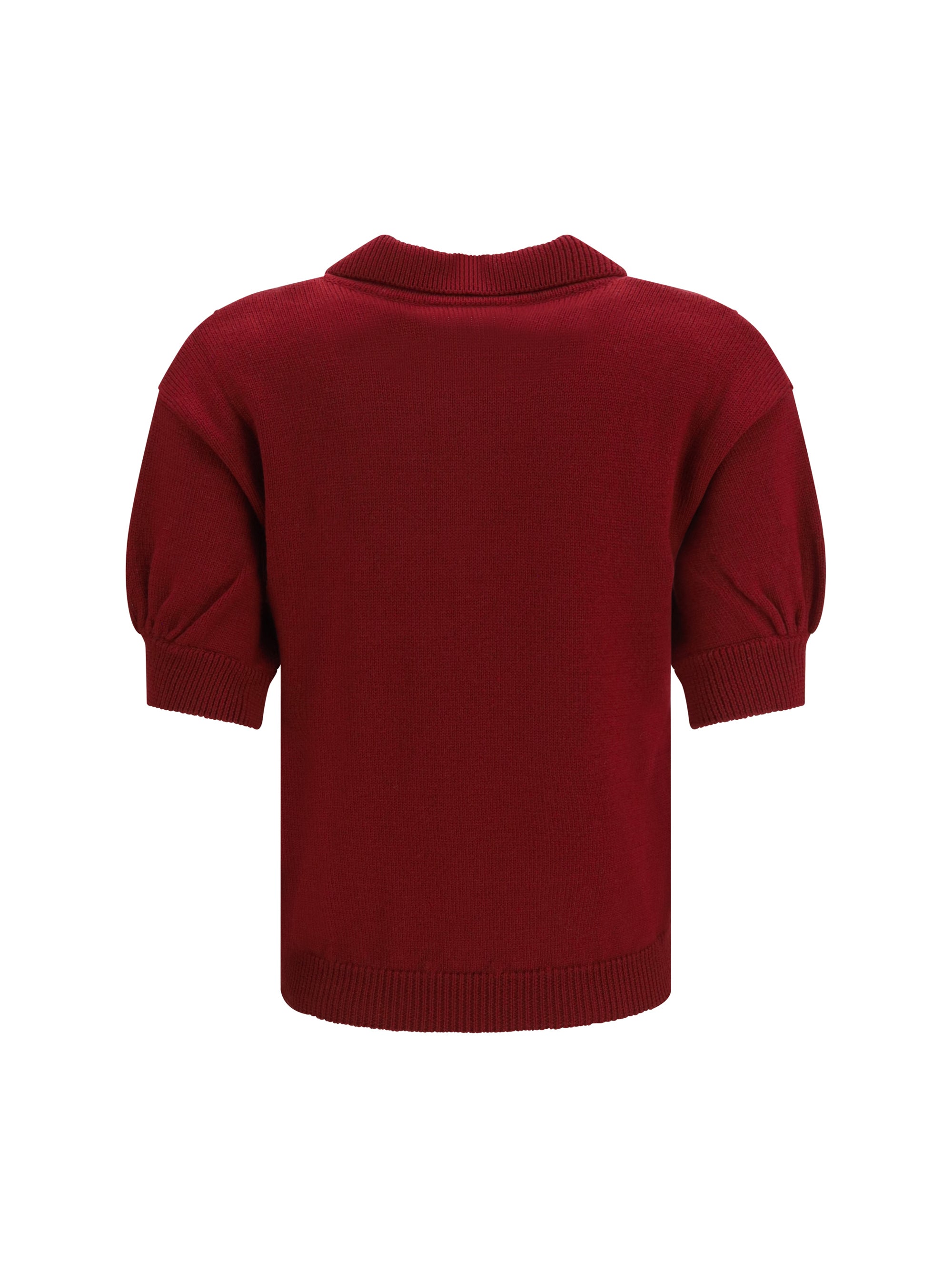 merino wool polo shirt with buttons