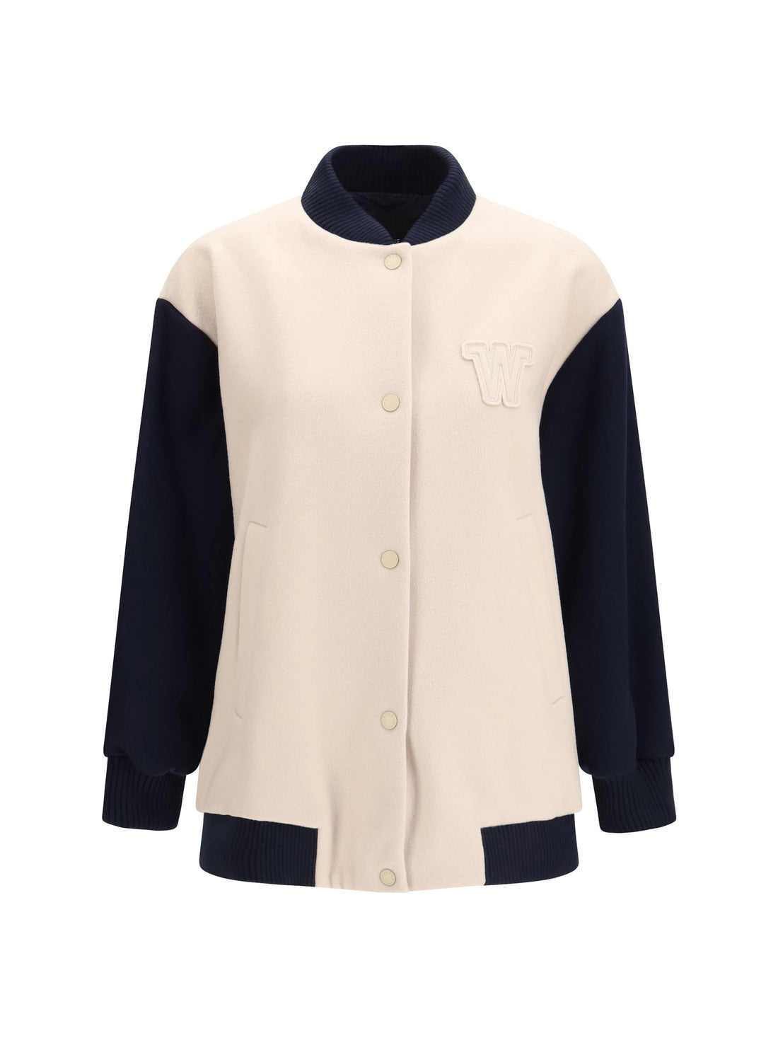 MAX MARA WEEKEND 40 oversized bomber in double wool