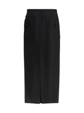 RICK OWENS 40 cargo midi skirt