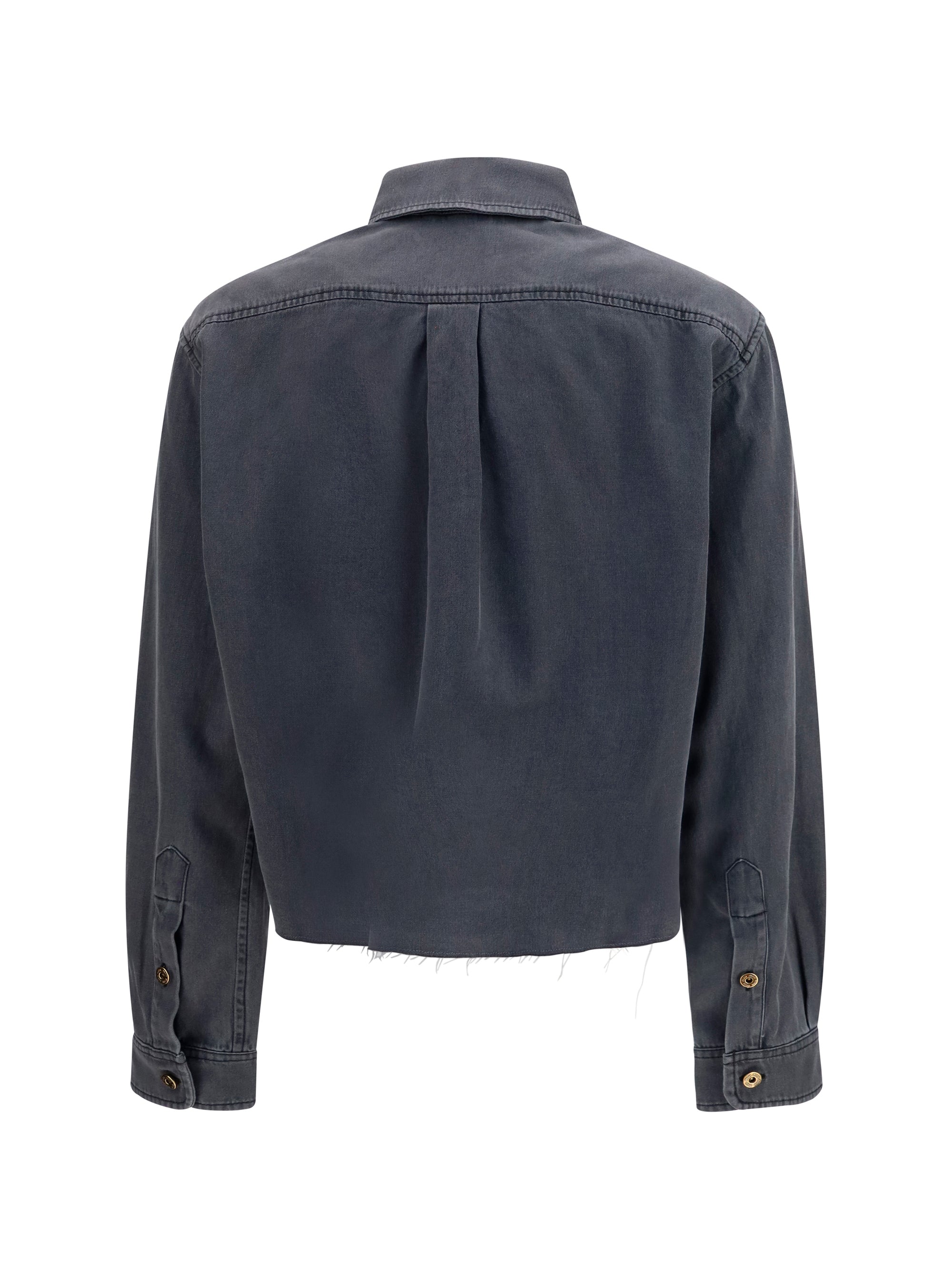 denim-style cotton shirt