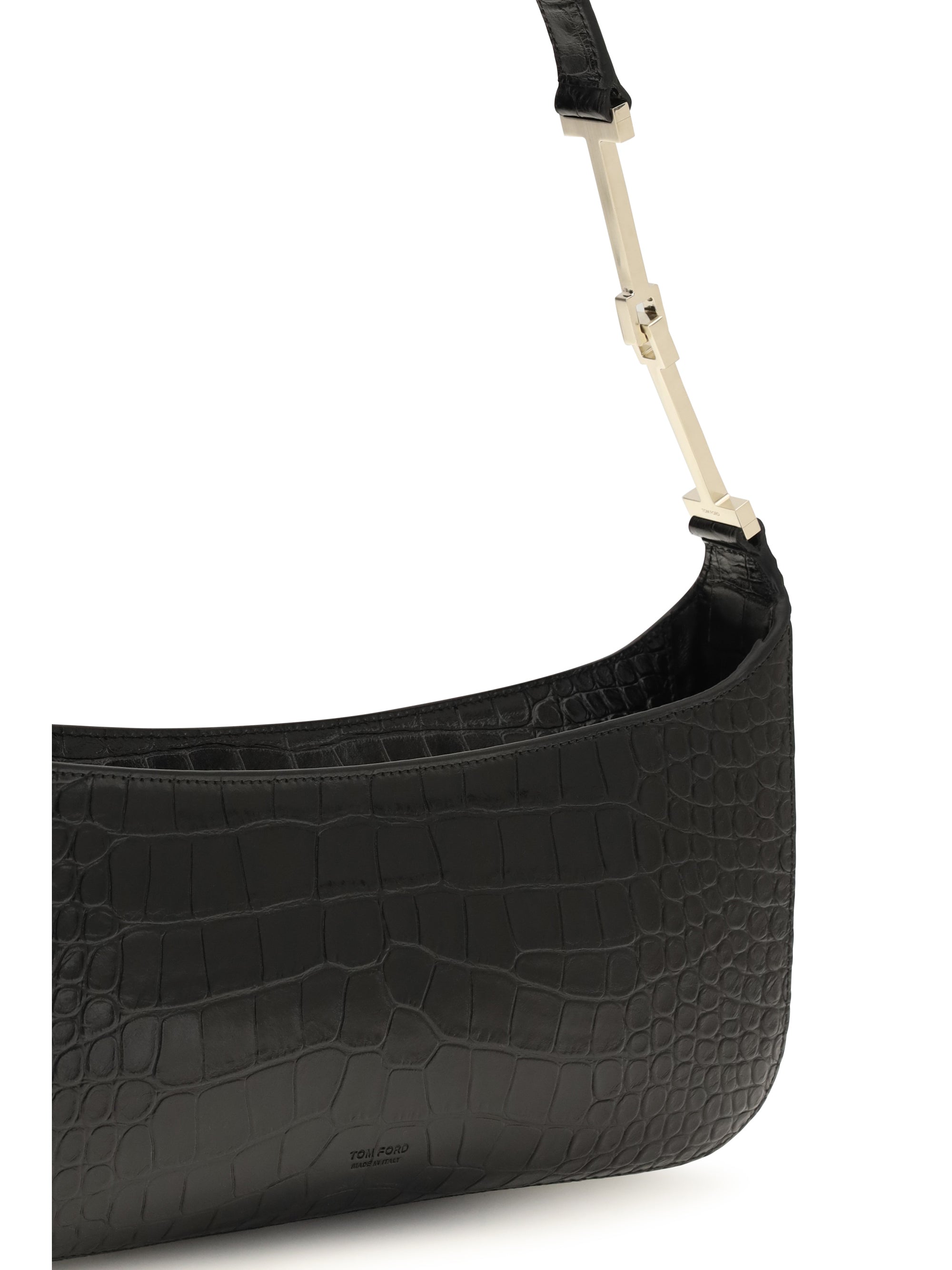 small crocodile-print shoulder bag
