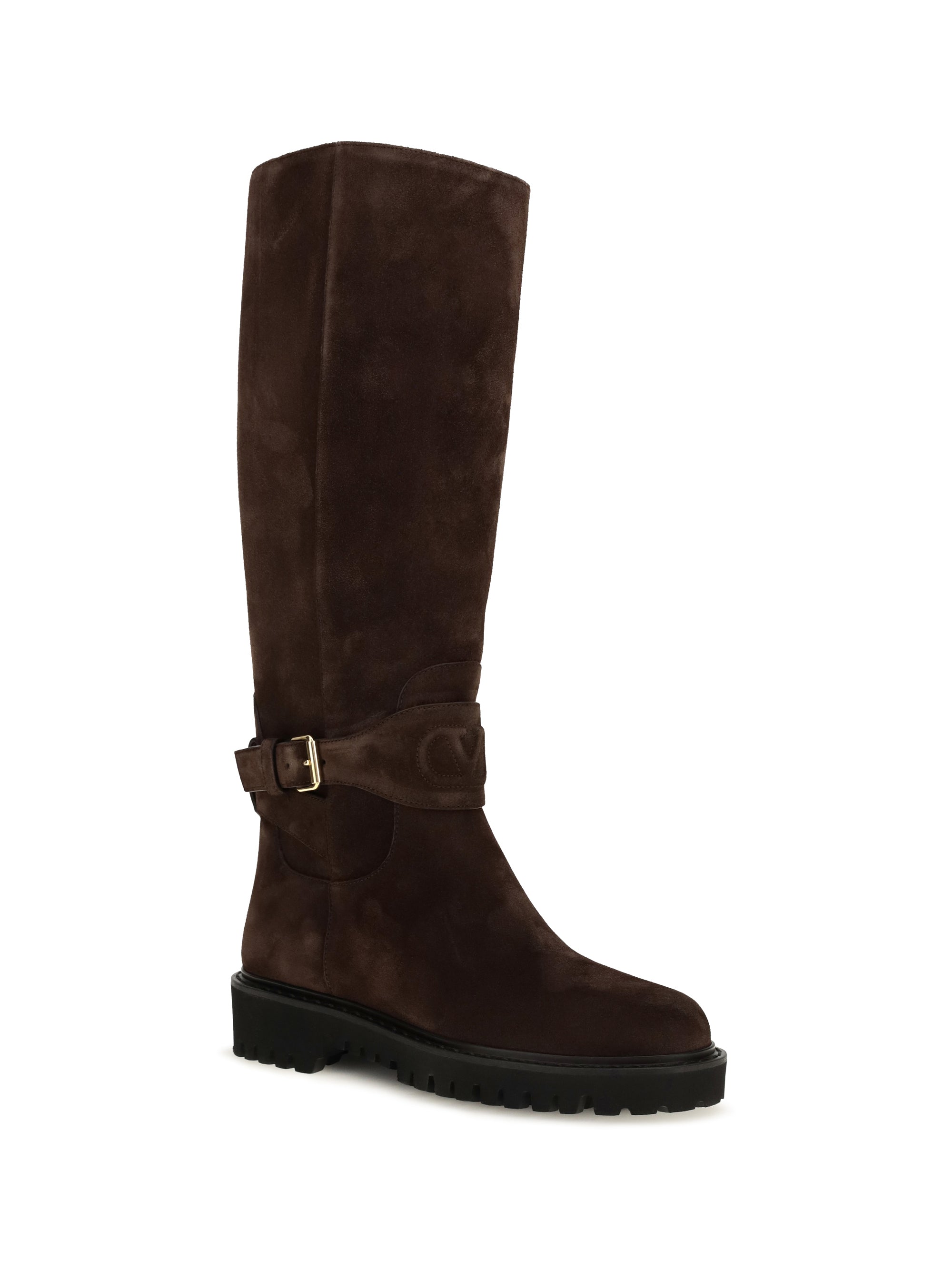 vlogo signature suede high boots
