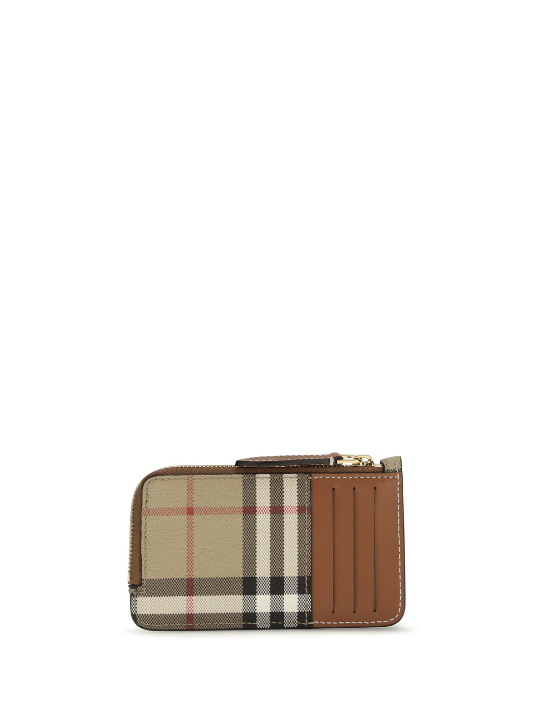BURBERRY OS check card holder with zipper