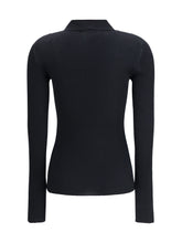 DOLCE & GABBANA 40 ribbed polo sweater