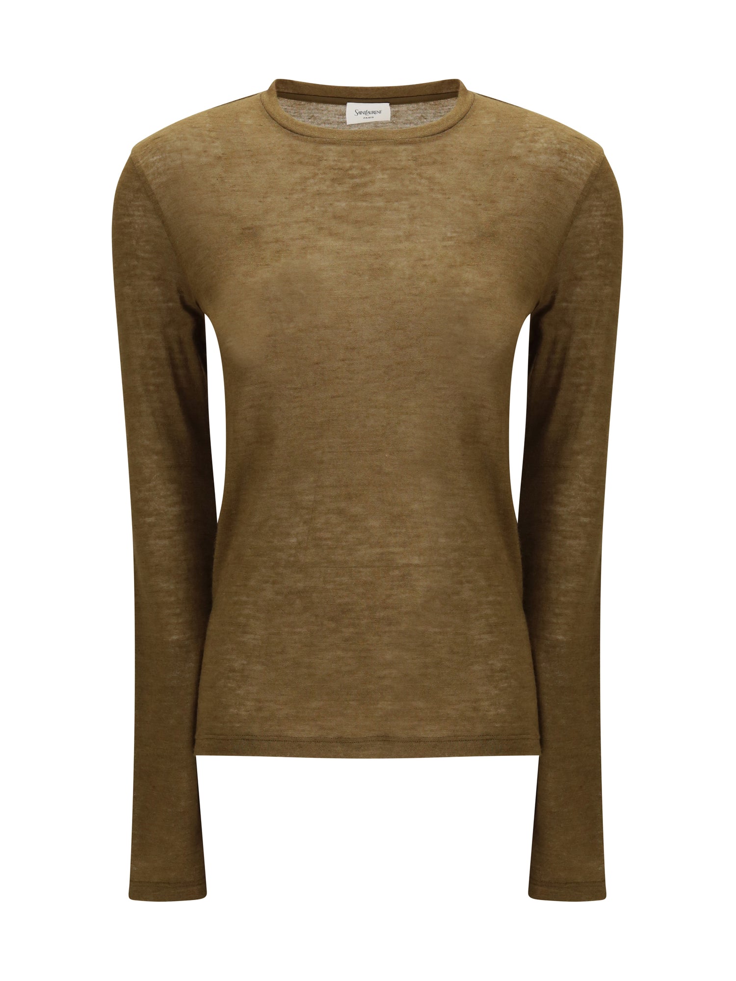 SAINT LAURENT L short-sleeved t-shirt in cashmere and silk 