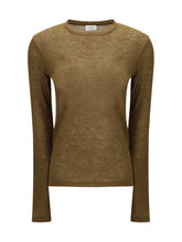 SAINT LAURENT L short-sleeved t-shirt in cashmere and silk 