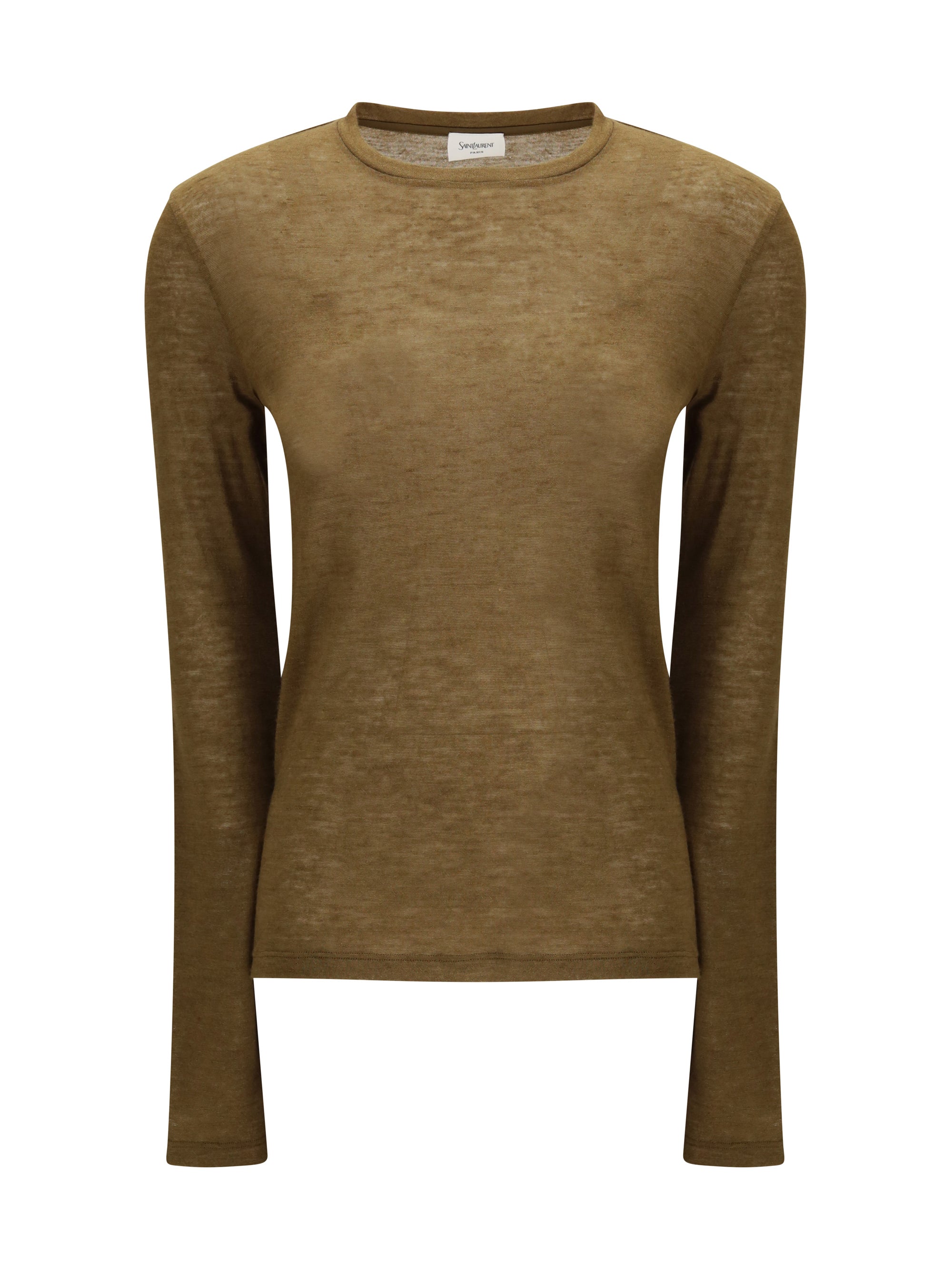 SAINT LAURENT L short-sleeved t-shirt in cashmere and silk 