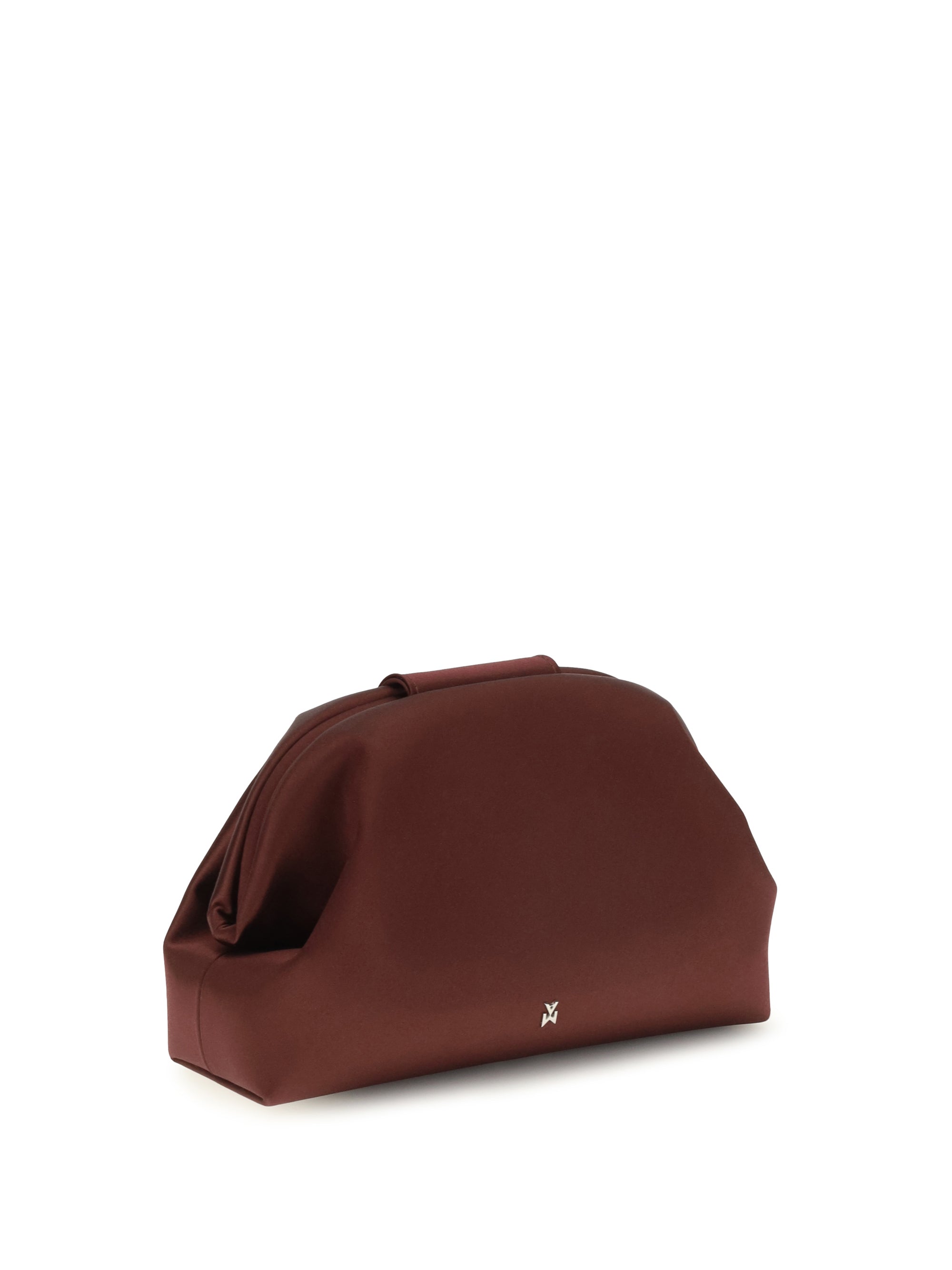 camelia satin clutch