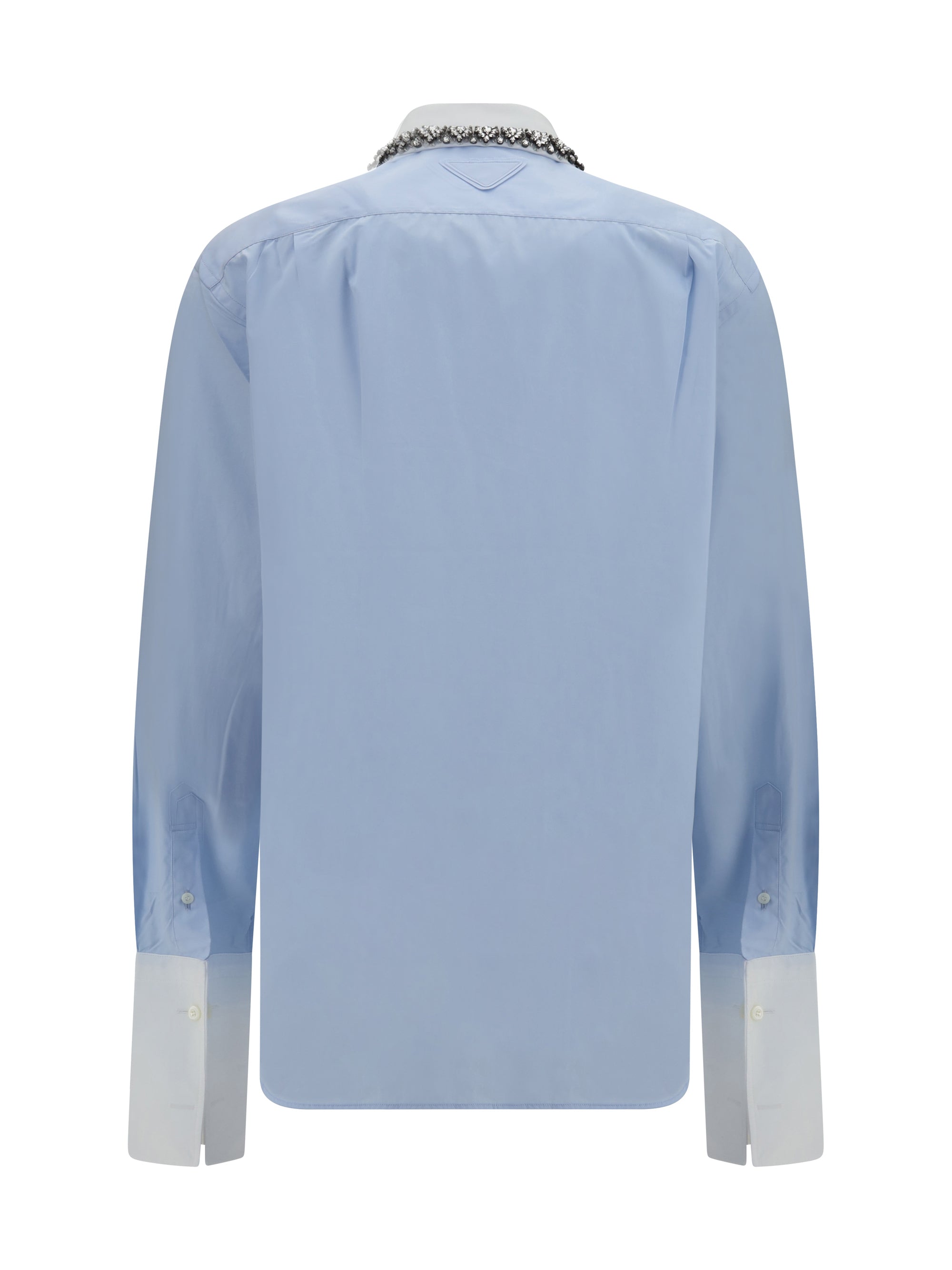 jewel-embellished collar shirt