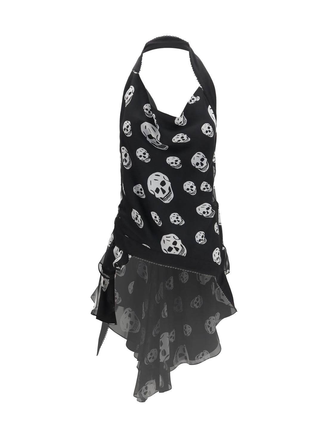 ALEXANDER MCQUEEN 42 halter silk top 