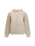 BRUNELLO CUCINELLI M sparkling net cotton hooded sweatshirt