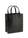 pocket leather handbag