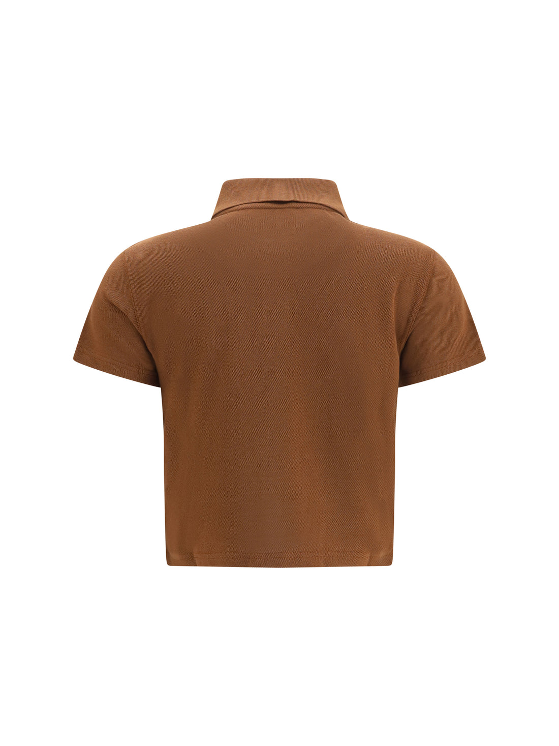 SAINT LAURENT L cassandre short cotton piqué polo shirt