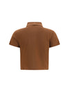 cassandre short cotton piqué polo shirt