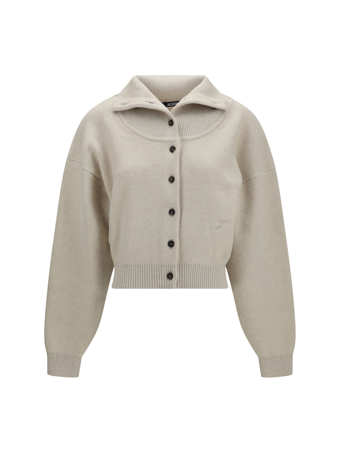 JACQUEMUS 36 pelota merino wool and cashmere cardigan