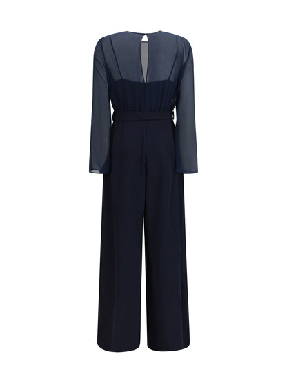 P.A.R.O.S.H. L cady and chiffon jumpsuit