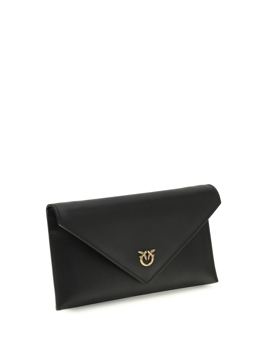 PINKO OS love birds logo mini clutch bag